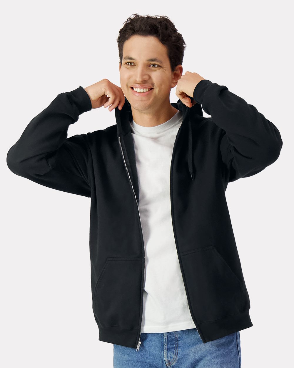 Unisex Softstyle® Full-Zip Hooded Sweatshirt - SF600