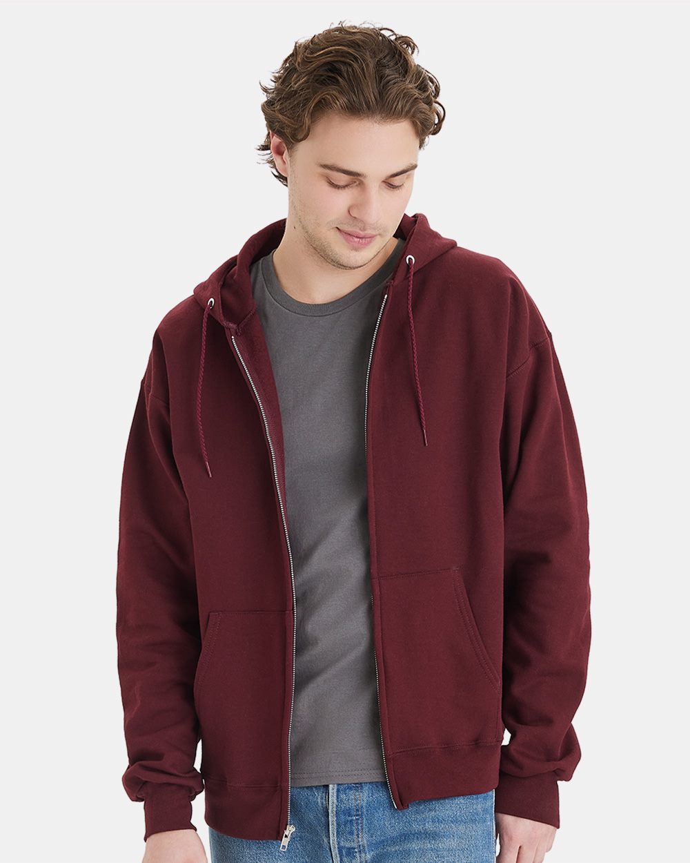 Ultimate Cotton® Full-Zip Hooded Sweatshirt - F280